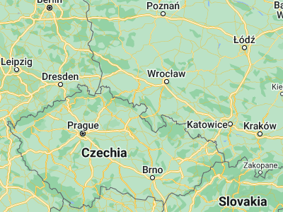 Map showing location of Meziměstí (50.62461, 16.24207)