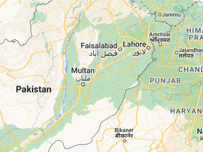 Map showing location of Miān Channūn (30.44004, 72.35431)