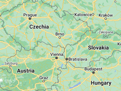 Map showing location of Mikulov (48.80556, 16.6378)