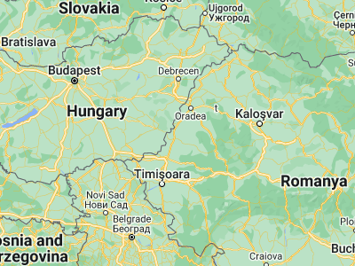 Map showing location of Mişca (46.6, 21.6)