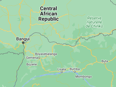 Map showing location of Mobaye (4.31902, 21.17861)