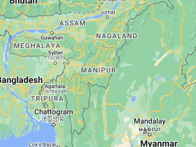 Map showing location of Moirāng (24.4975, 93.77791)