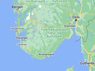 Map showing location of Moland (59.1865, 8.0895)