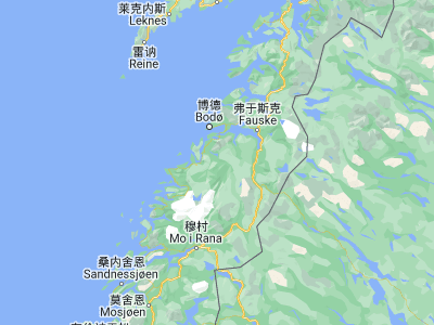 Map showing location of Moldjord (67.00601, 14.5743)