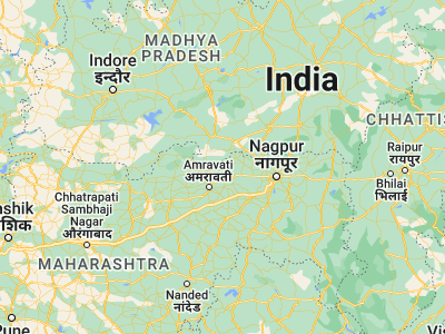 Map showing location of Morsi (21.33917, 78.01306)