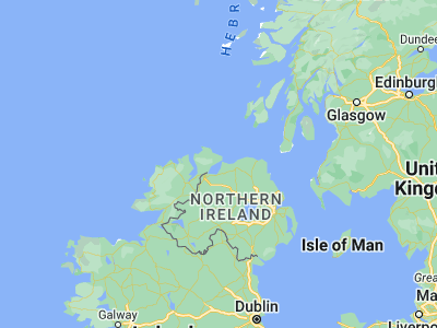 Map showing location of Moville (55.18333, -7.05)