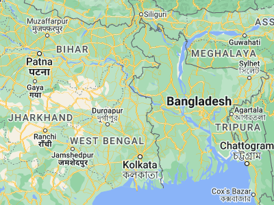 Map showing location of Murshidābād (24.1839, 88.27171)