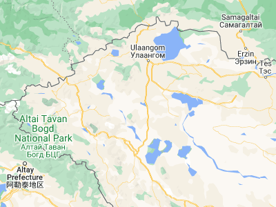 Map showing location of Namir (49.10641, 91.71782)