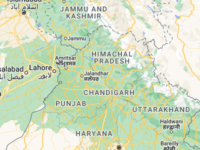 Map showing location of Nāngal Township (31.38966, 76.37574)