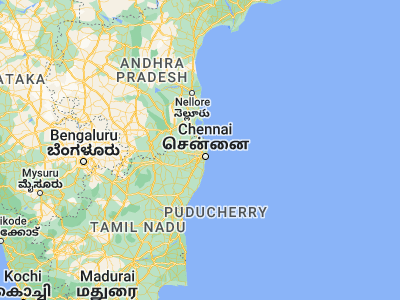 Map showing location of Nāravārikuppam (13.19556, 80.17417)