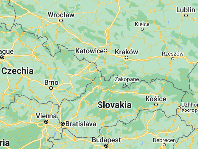 Map showing location of Návsí u Jablunkova (49.5872, 18.75907)