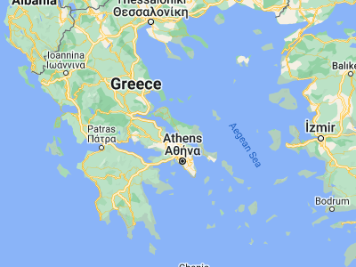 Map showing location of Néa Artáki (38.51667, 23.63333)