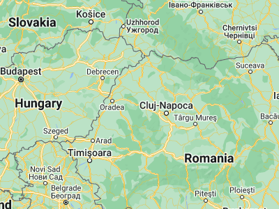 Map showing location of Negreni (46.95, 22.8)