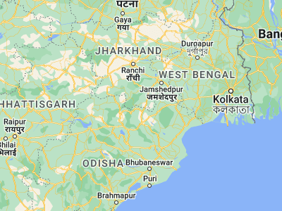 Map showing location of Noāmundi (22.15, 85.53333)