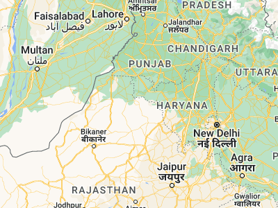 Map showing location of Nohar (29.18351, 74.77045)