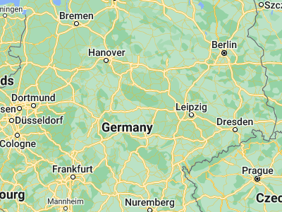 Map showing location of Nordhausen (51.5018, 10.7957)