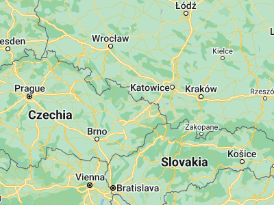 Map showing location of Opava (49.93866, 17.90257)