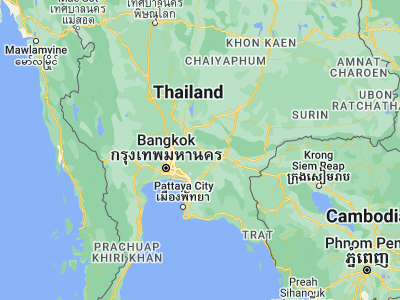 Map showing location of Pak Phli (14.16308, 101.26886)