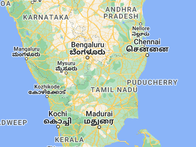 Map showing location of Pālakkodu (12.30696, 78.07022)