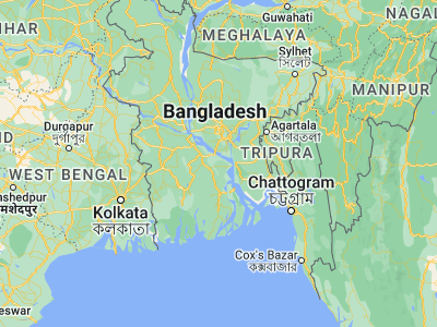 Map showing location of Pālang (23.21824, 90.35076)