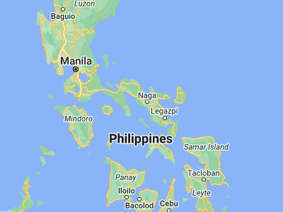 Map showing location of Pasacao (13.5118, 123.0426)