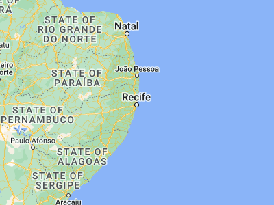 Map showing location of Paulista (-7.94083, -34.87306)