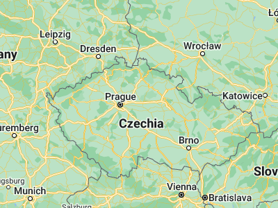 Map showing location of Pečky (50.09043, 15.03017)