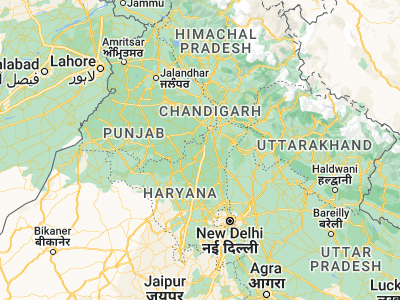 Map showing location of Pehowa (29.98178, 76.58305)