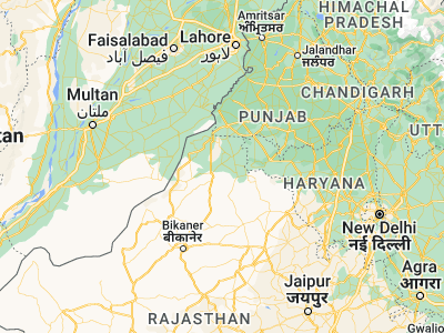 Map showing location of Pilibangan (29.44964, 74.10093)