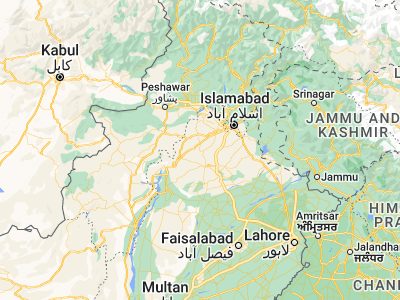 Map showing location of Pindi Gheb (33.24024, 72.26609)