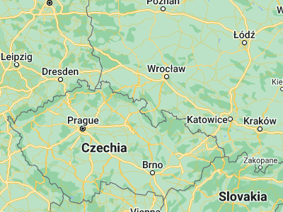 Map showing location of Police nad Metují (50.53687, 16.2335)