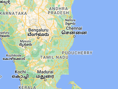 Map showing location of Polūr (12.51217, 79.12405)