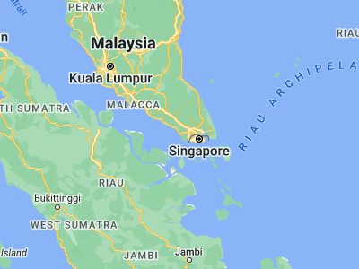 Map showing location of Pontian Kechil (1.4866, 103.3896)