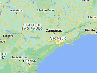 Map showing location of Porto Feliz (-23.21472, -47.52389)