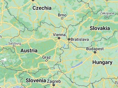 Map showing location of Pottendorf (47.9, 16.38333)