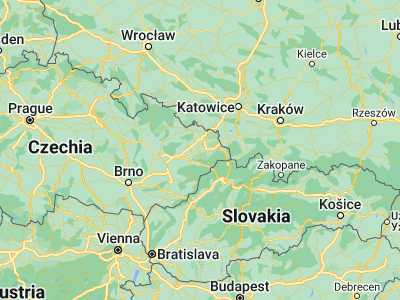 Map showing location of Příbor (49.64094, 18.14499)