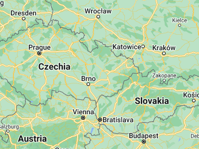 Map showing location of Prostějov (49.47188, 17.11184)