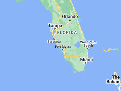 Map showing location of Punta Gorda (26.92978, -82.04537)