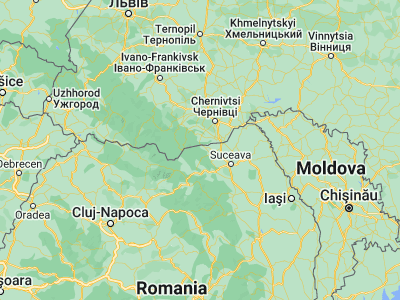 Map showing location of Putna (47.86667, 25.61667)