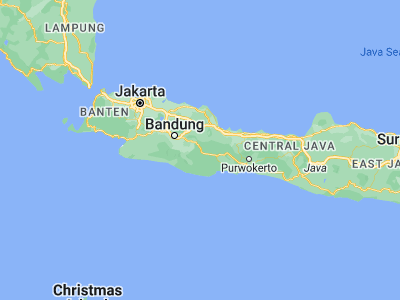 Map showing location of Rajapolah (-7.221, 108.1896)