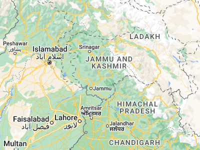 Map showing location of Rāmban (33.24101, 75.23946)