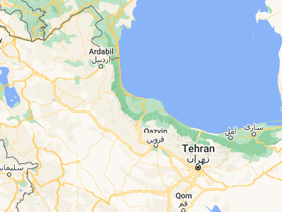 Map showing location of Rasht (37.28077, 49.58319)