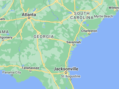 Map showing location of Reidsville (32.08686, -82.1179)