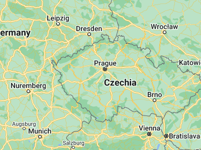 Map showing location of Řevnice (49.91395, 14.23589)