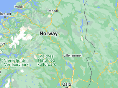 Map showing location of Ringebu (61.51667, 10.16667)