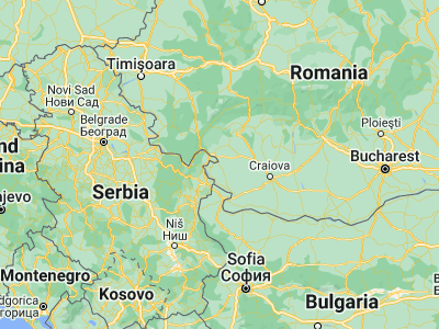 Map showing location of Rogova (44.47167, 22.80667)