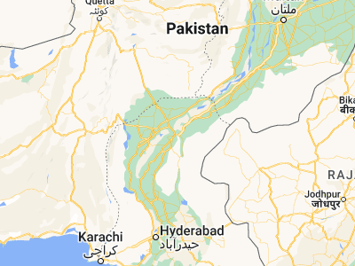 Map showing location of Rohri (27.69223, 68.89506)