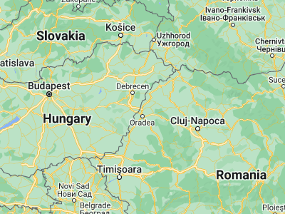 Map showing location of Roşiori (47.25, 21.95)