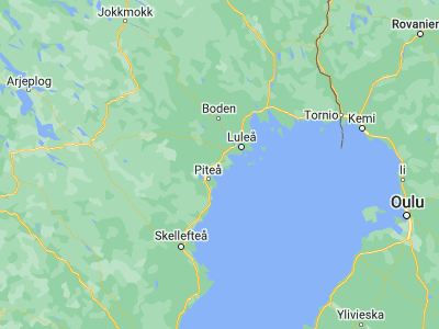 Map showing location of Rosvik (65.43333, 21.7)