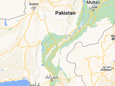 Map showing location of Rustam jo Goth (27.96897, 68.80481)